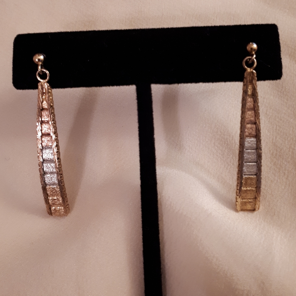 Italian Sterling Silver Vermeil Earrings
